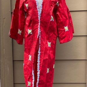 Cotton print midi jacket/ cape